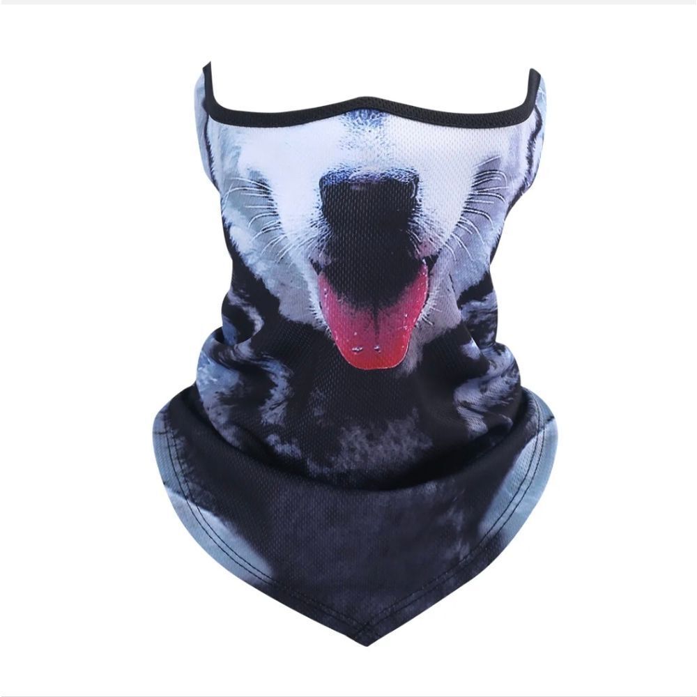 Half Face Mask Motorcycle Cycling Halloween UV Protection Balaclava Neck Scarf